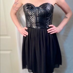 Black corseted Party Dress